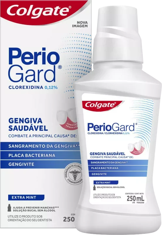 ANTISSÉPTICO BUCAL PERIOGARD 250ML EXTRA MINT ZERO ÁLCOOL