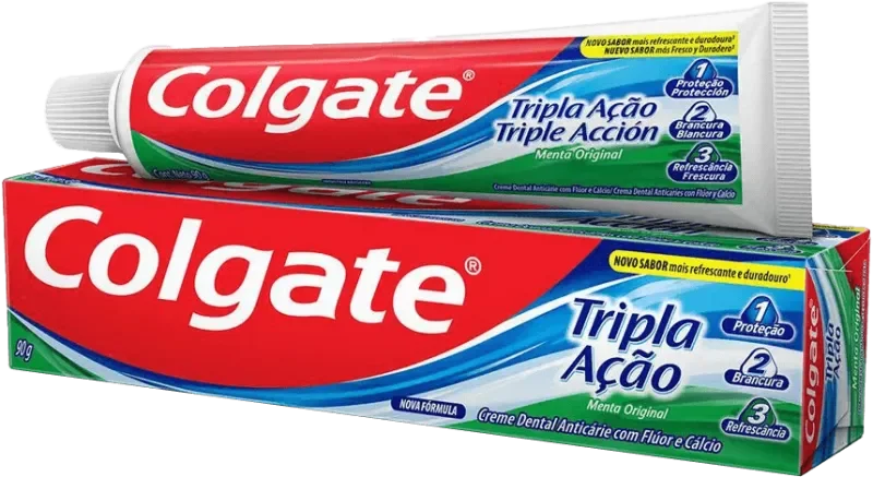 CREME DENTAL COLGATE TRIPLA AÇÃO 090G MENTA ORIGINAL