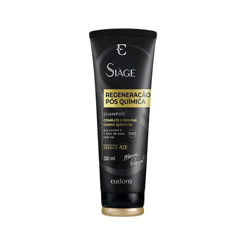 Shampoo Eudora Siàge Expert Regeneração Pós Química 250ml