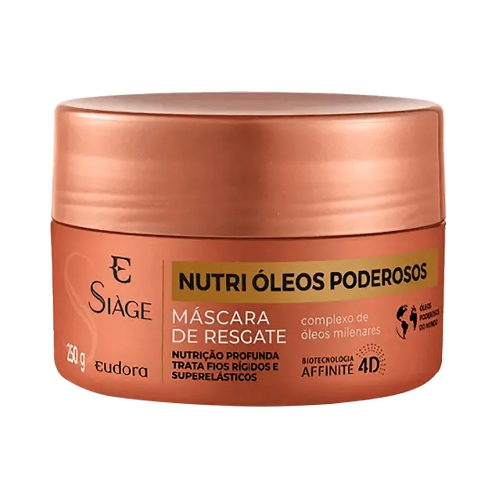 Máscara Capilar Siàge Nutri Óleos Poderosos Eudora 250g