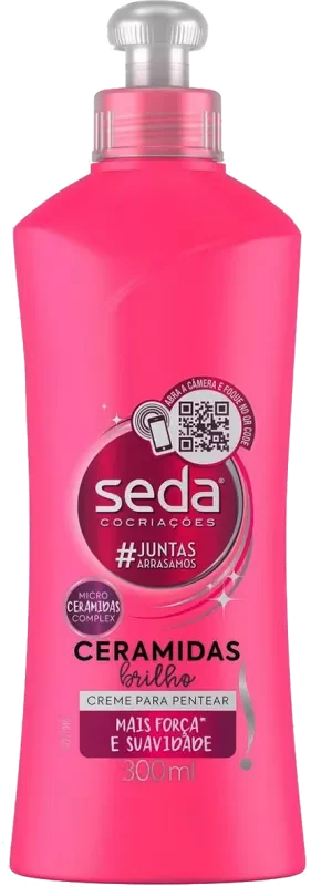 CREME PARA PENTEAR SEDA 0300ML BRILHO CERAMIDAS