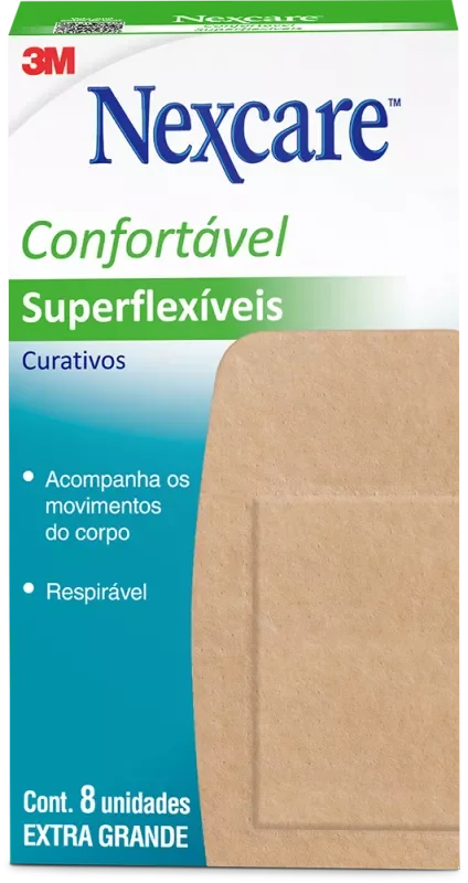 CURATIVO NEXCARE 08UN SUPERFLEXÍVEIS JOELHO E COTOVELO