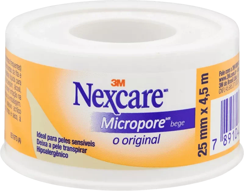 FITA NEXCARE MICROPORE 02,5CMX4,5M BEGE
