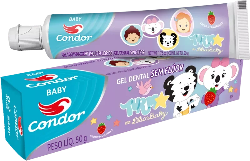 CREME DENTAL CONDOR 050G GEL BABY LILICA