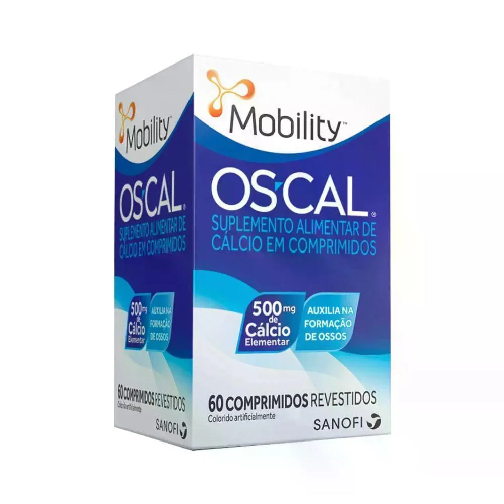 Mobility Os-Cal 500mg com 60 Comprimidos Revestidos