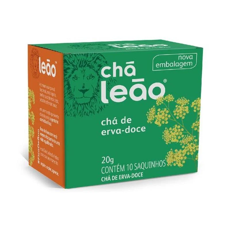 Chá Leão Sachê Fuze Erva Doce 20g