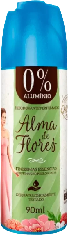 DESODORANTE ALMA DE FLORES SPRAY 90ML 0% ALUMÍNIO FINÍSSIMAS ESSÊNCIAS