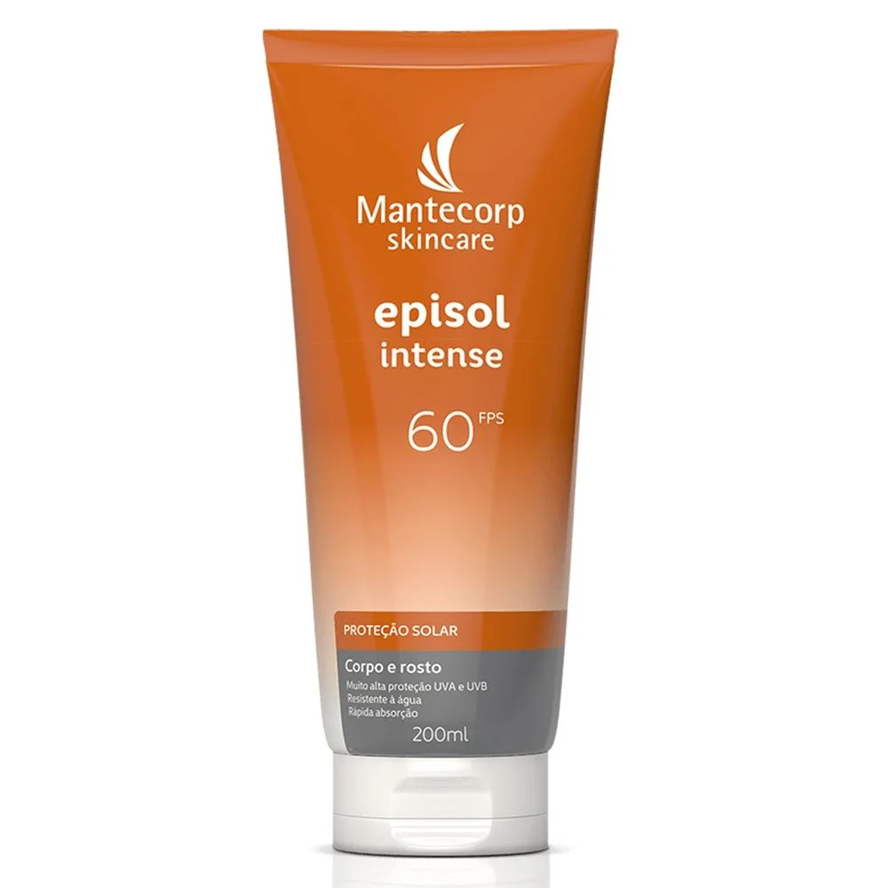 Protetor Solar Facial e Corporal FPS 60 Episol Intense 200ml