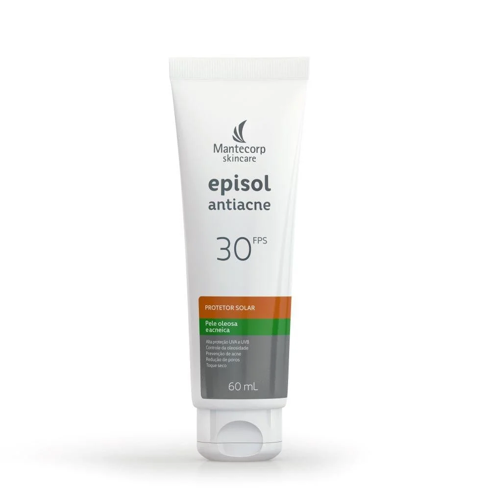Protetor Solar Episol Antiacne Pele Oleosa e Acneica FPS 30 60ml