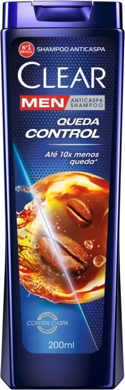 SHAMPOO CLEAR 200ML ANTICASPA MEN QUEDA CONTROL