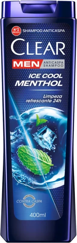 SHAMPOO CLEAR 400ML ANTICASPA MEN ICE COOL MENTHOL