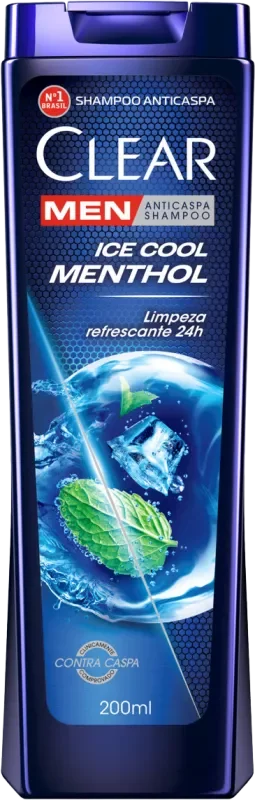 SHAMPOO CLEAR 200ML ANTICASPA MEN ICE COOL MENTHOL