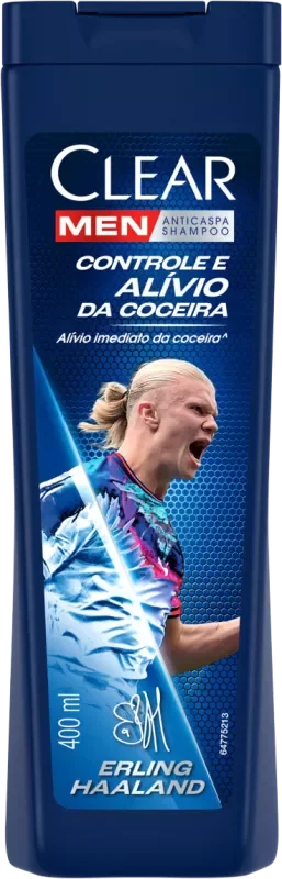 SHAMPOO CLEAR 400ML ANTICASPA MEN CONTROLE E ALÍVIO DA COCEIRA