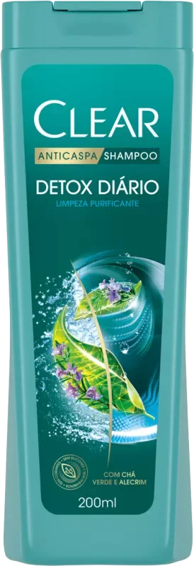 SHAMPOO CLEAR 200ML ANTICASPA DETOX DIÁRIO
