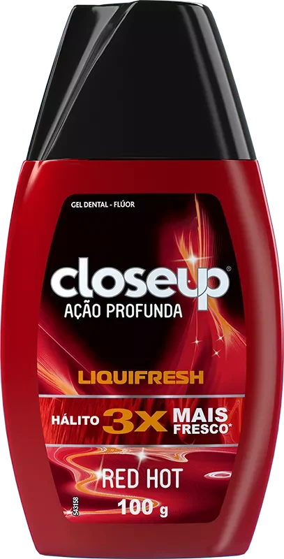 CREME DENTAL CLOSE UP 100G GEL LIQUIFRESH RED HOT