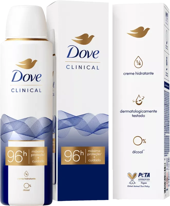 DESODORANTE DOVE CLINICAL AEROSSOL 150ML