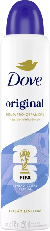 DESODORANTE DOVE AEROSSOL 250ML ORIGINAL