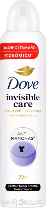 DESODORANTE DOVE AEROSSOL 250ML INVISIBLE CARE