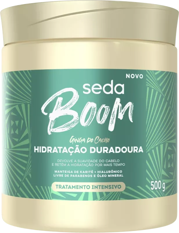 MÁSCARA CAPILAR DE TRATAMENTO SEDA 500G BOOM HIDRATAÇÃO