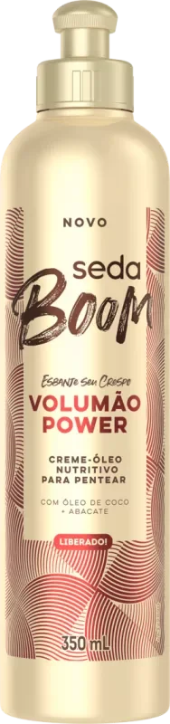 CREME PARA PENTEAR SEDA 0350ML BOOM VOLUMÃO POWER