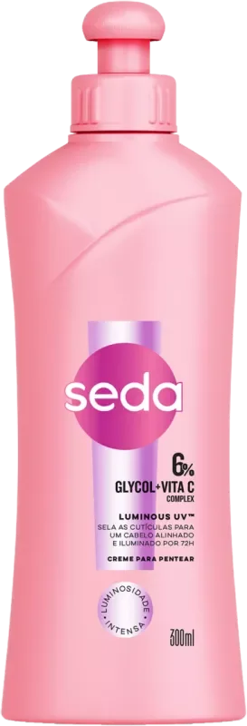 CREME PARA PENTEAR SEDA 0300ML LUMINOUS GLYCOL+VITA C