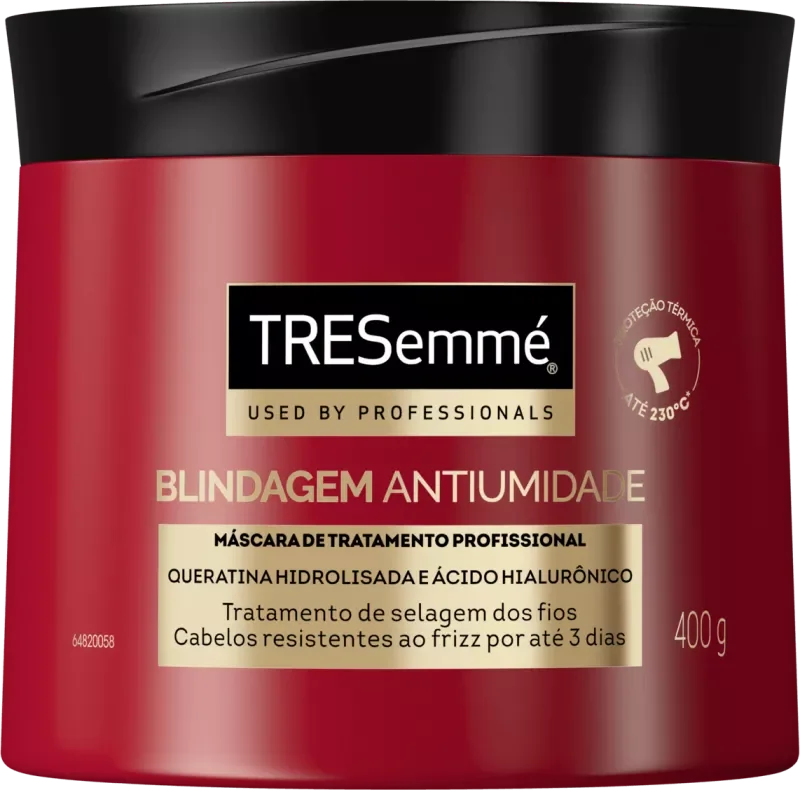 MÁSCARA CAPILAR DE TRATAMENTO TRESEMMÉ 0400G BLINDAGEM ANTIUMIDADE