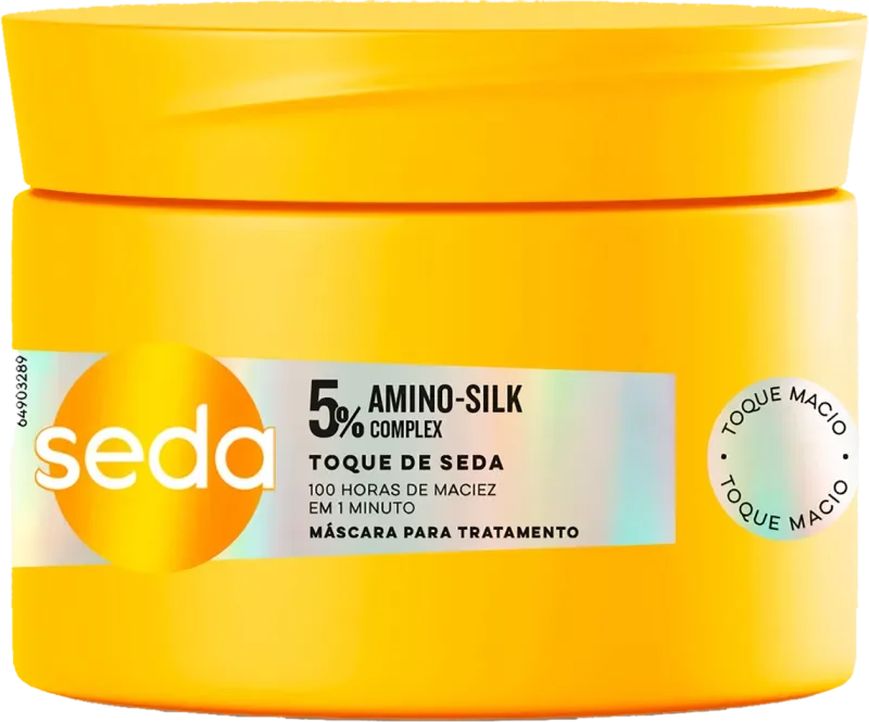 MÁSCARA CAPILAR DE TRATAMENTO SEDA 300G TOQUE DE SEDA
