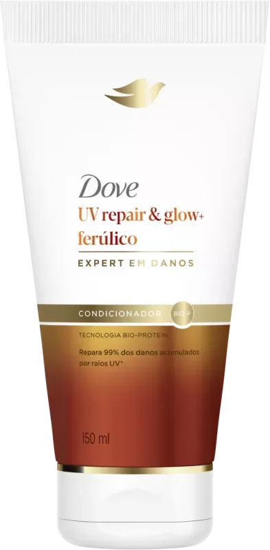 CONDICIONADOR DOVE 150ML UV REPAIR & GLOW + FERÚLICO