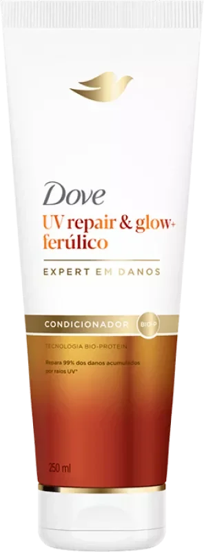 CONDICIONADOR DOVE 250ML UV REPAIR & GLOW + FERÚLICO
