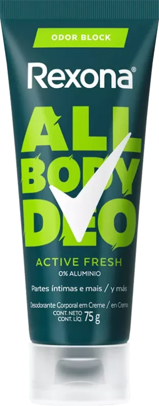 ALL BODY DEO REXONA CREME 75G ACTIVE FRESH