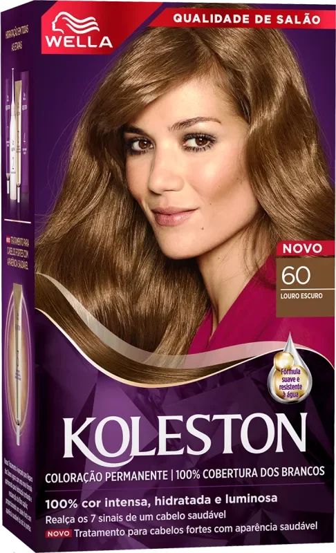 COLORAÇÃO KOLESTON KIT 0060 LOURO ESCURO