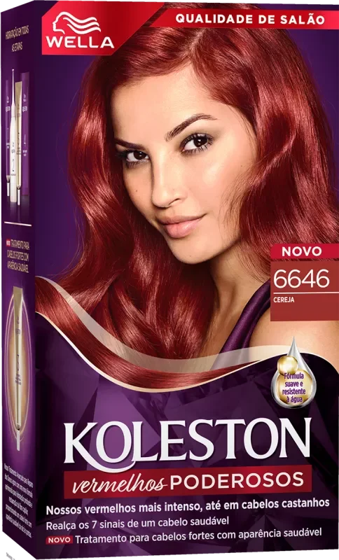 COLORAÇÃO KOLESTON KIT 6646 CEREJA