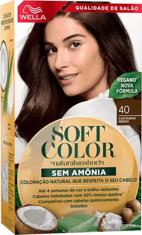 COLORAÇÃO SOFT COLOR KIT 0040 CASTANHO MÉDIO