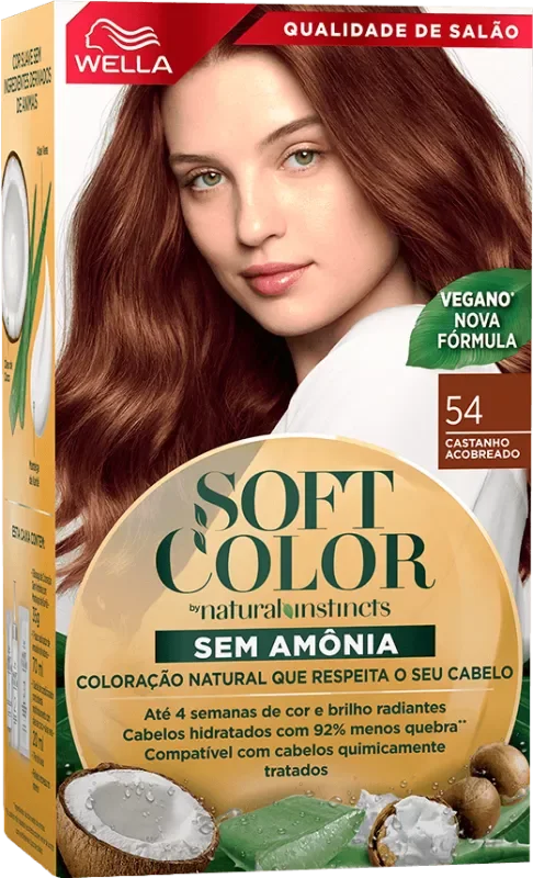 COLORAÇÃO SOFT COLOR KIT 0054 CASTANHO ACOBREADO