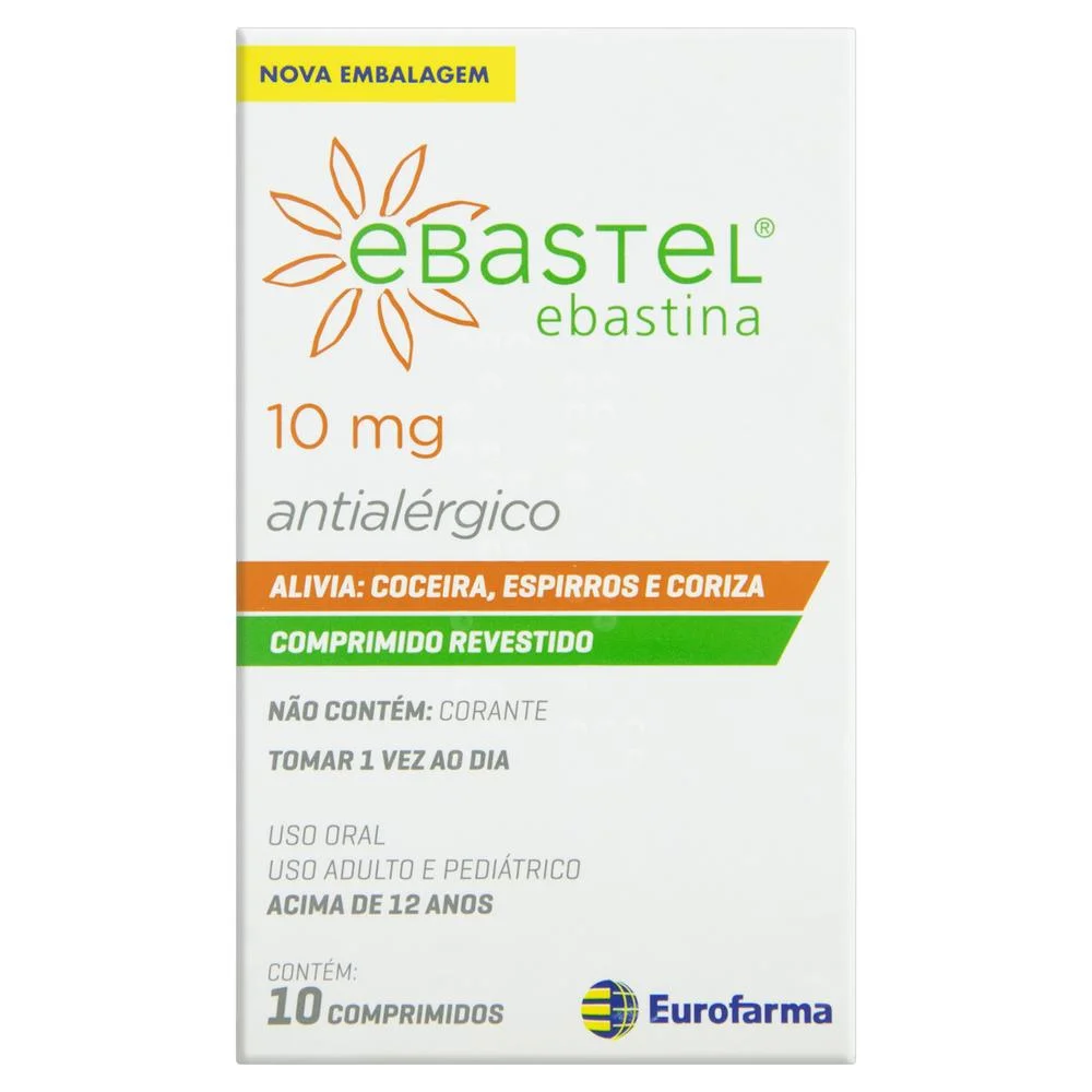 Ebastel 10mg com 10 Comprimidos