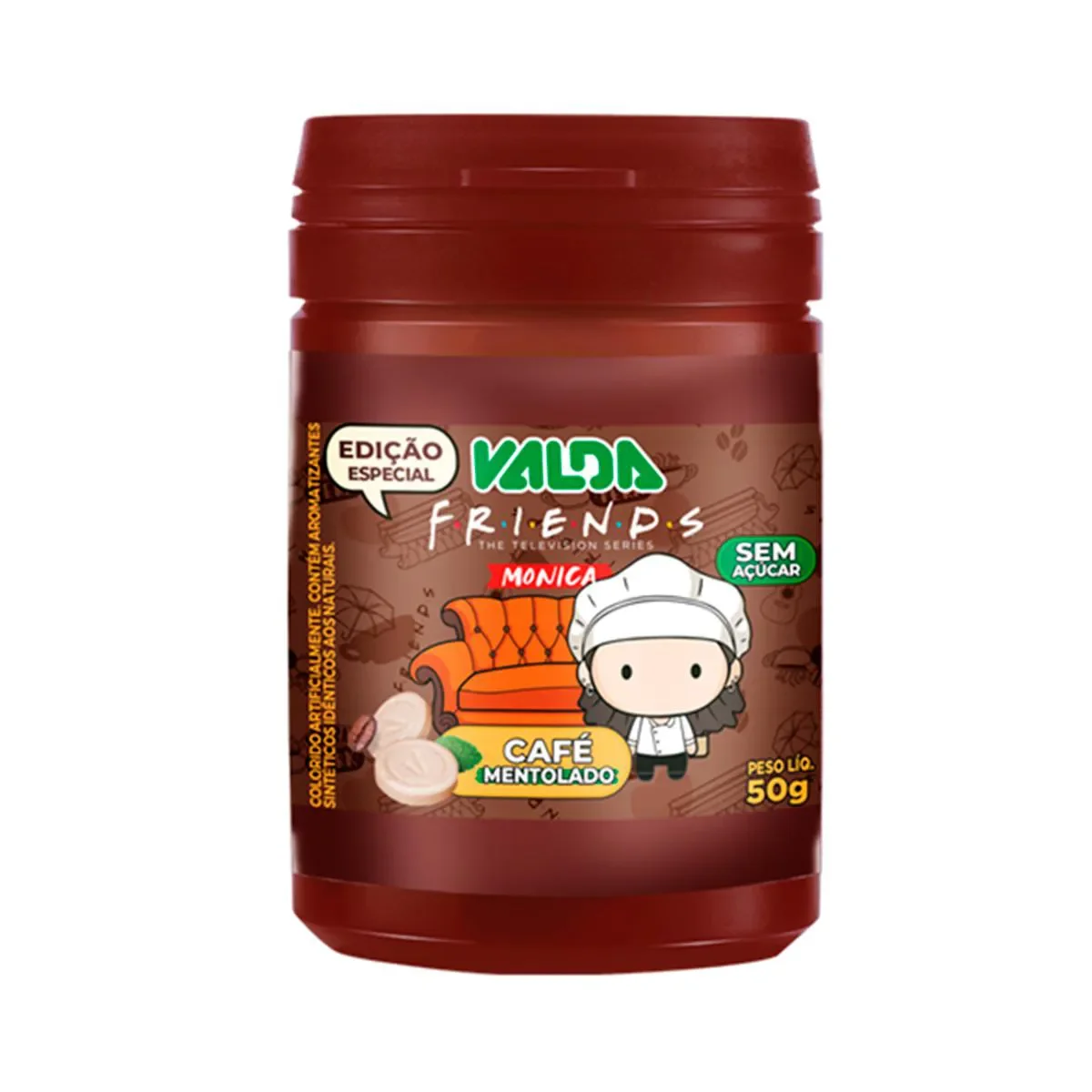 Pastilhas Valda Friends Café Sem Açúcar 50g