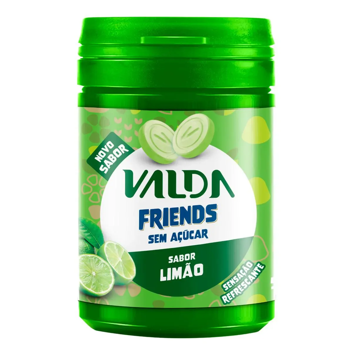 Pastilhas Valda Friends Limão Sem Açúcar 50g