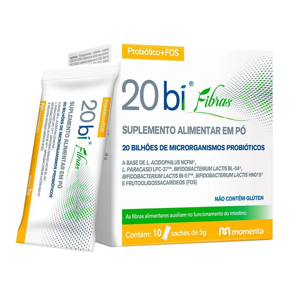 Probiótico 20 Bí Fibras com 10 Sachês com 5g