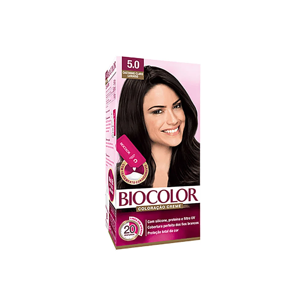 Mini Kit Tintura Creme Biocolor Castanho Claro 5.0 com 1 Unidade
