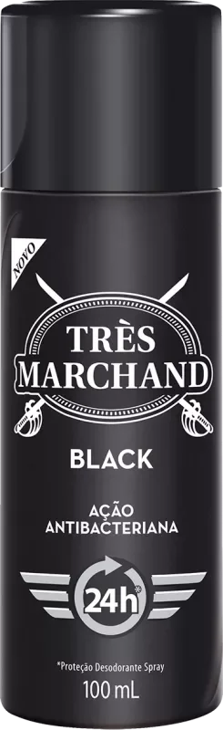 DESODORANTE TRES MARCHAND SPRAY 100ML BLACK
