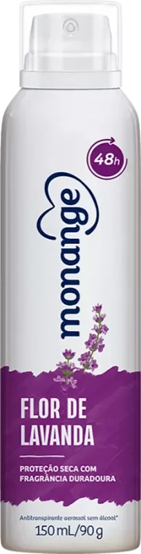 DESODORANTE MONANGE AEROSSOL 150ML FLOR DE LAVANDA