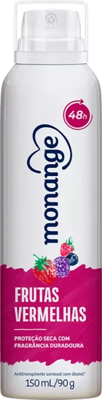 DESODORANTE MONANGE AEROSSOL 150ML FRUTAS VERMELHAS