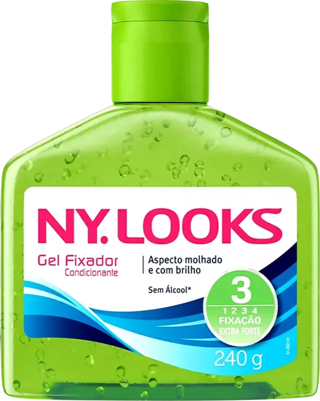 GEL FIXADOR NY LOOKS 240G VERDE