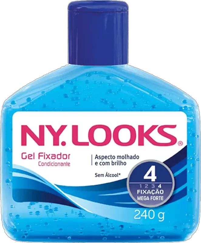 GEL FIXADOR NY LOOKS 240G AZUL