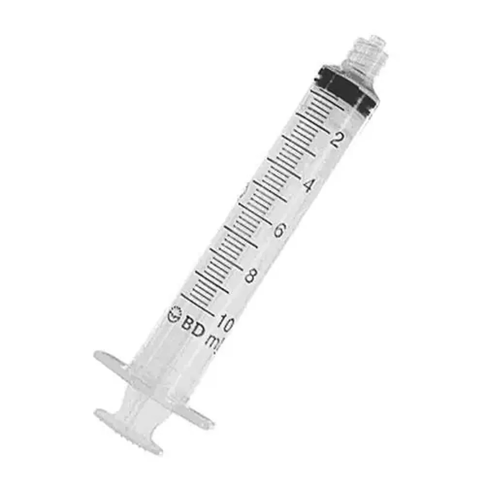 Seringa BD Plastipak Bico Luer-lok Rosca Dupla sem Agulha 10ml