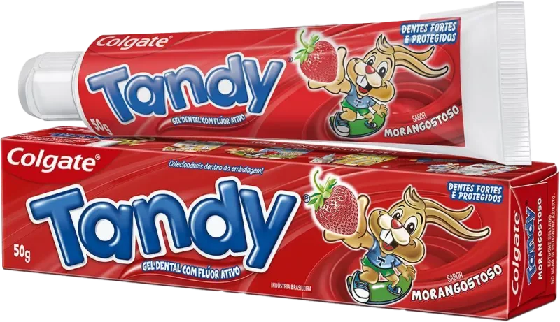 CREME DENTAL TANDY 050G GEL MORANGO