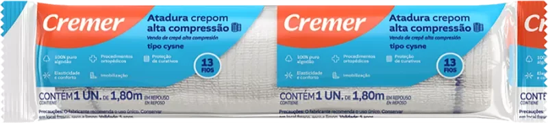ATADURA CREPOM CYSNE 15CMX1,80M