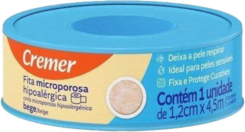 FITA CREMER MICROPOROSA 01,2CMX4,5M BEGE
