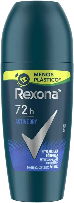 DESODORANTE REXONA ROLLON 050ML MEN ACTIVE DRY