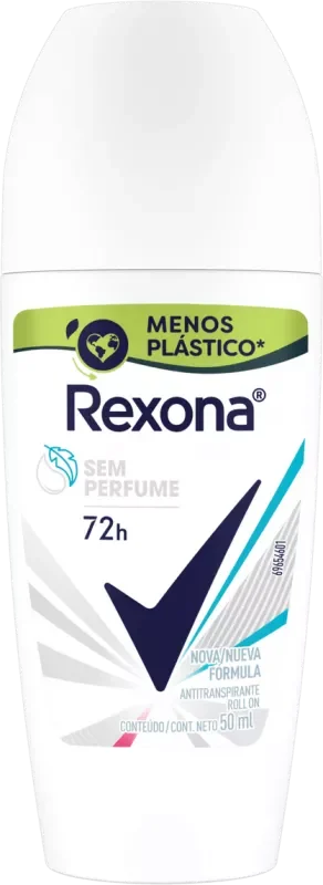 DESODORANTE REXONA ROLLON 050ML FEMININO SEM PERFUME